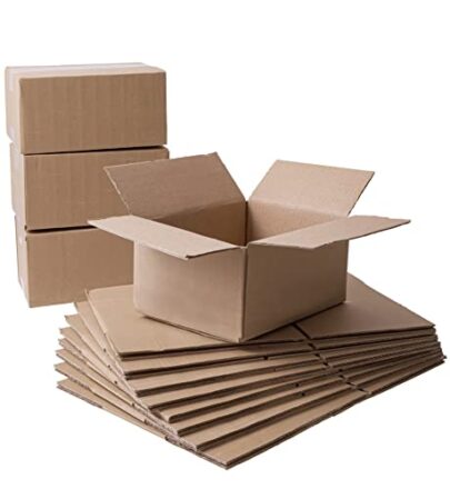 IPEA Kleine Faltkartons 25 x 18 x 12 cm für Versand, E-Commerce, Geschenke - 10 Stück - Made in Italy - Rechteckigen Mehrzweckboxen zum Verpacken von Gegenständen, Veranstaltungen, Partys - Kartons  