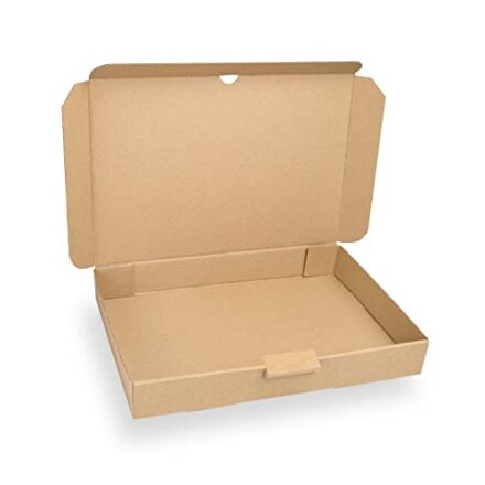 25 Maxibriefkarton von Hairlich | Karton | Falttasche | Karton zum verschicken | Büchersendung | Braun | Versand Post Tasche | Faltschachtel | DHL Warensendung | 350x250x50mm  