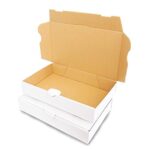 Verpacking 100 Maxibriefkartons 240x160x45mm DIN A5 Weiss MB-3 Maxibrief für Warensendung DHL DPD GLS H Päckchen, Versandkarton, Büchersendung  